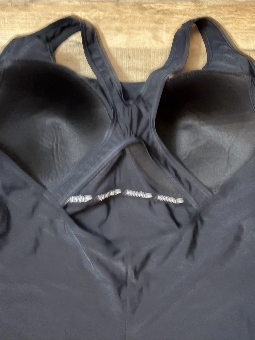 NWOT Speedo Black Solid Racerback One-Piece Swim Suit Sz 24 pool Beach travel